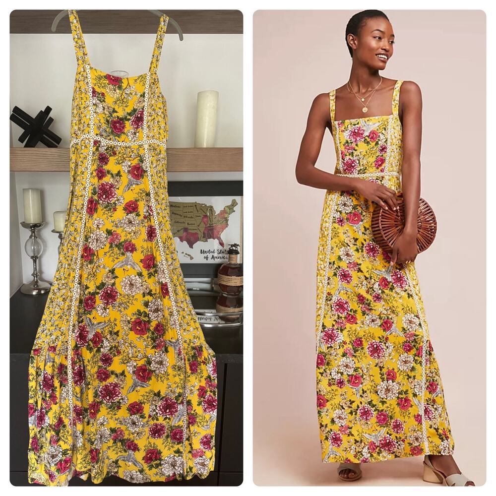 Farm Rio Cantonal Floral Maxi Dress
